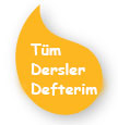 Tüm Dersler Defterim